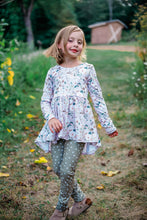 Load image into Gallery viewer, Cream Fall Floral High Low (leggings sold separate)