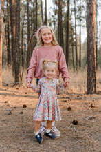 Load image into Gallery viewer, Fall Doodle Floral Twirl Dress