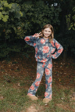 Load image into Gallery viewer, Fall Navy Floral Cozy Pants