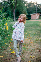 Load image into Gallery viewer, Cream Fall Floral High Low (leggings sold separate)