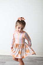 Load image into Gallery viewer, Fall Floral & Stripe High Low