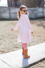 Load image into Gallery viewer, Blush Gingham Fall Tunic Dress