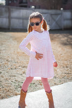 Load image into Gallery viewer, Blush Gingham Fall Tunic Dress