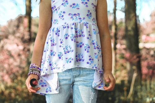 Petite Floral Summer High Low