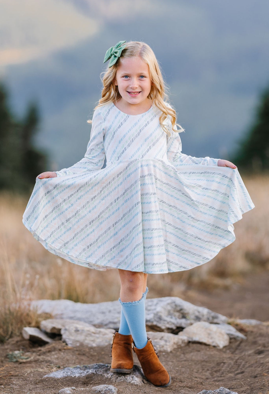 Fall Pastel Twirl Dress