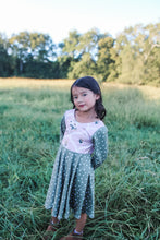 Load image into Gallery viewer, Fall Antique Floral Twirl Dress