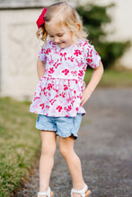 Load image into Gallery viewer, Spring Bow Peplum