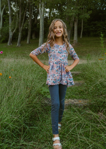 Fall Retro Floral High Low