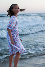 Load image into Gallery viewer, Spring Red, White &amp; Blue Bows Tie-Back Dress