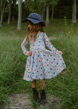 Load image into Gallery viewer, Fall Sunflower Twirl Dress