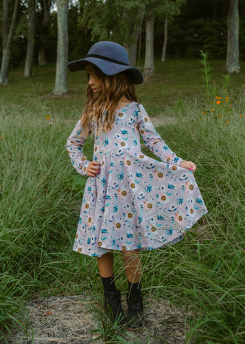 Fall Sunflower Twirl Dress