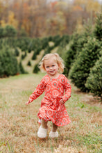 Load image into Gallery viewer, Christmas Candy Cane Bow Twirl Dress