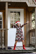 Load image into Gallery viewer, Black Floral Christmas