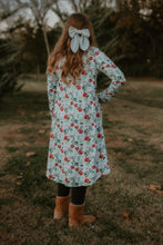 Load image into Gallery viewer, Christmas Icey Blue Tunic Dress