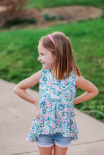 Load image into Gallery viewer, Spring Bright Floral Peplum OR Dress