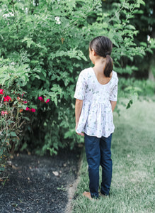 Fall Rose Garden Peplum