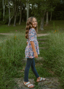 Fall Retro Floral High Low