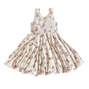 Summer Cream Floral Twirl Dress