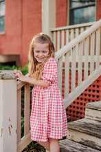 Load image into Gallery viewer, Spring Red and White Gingham Dress