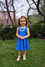 Load image into Gallery viewer, Spring Royal Blue Fireworks Twirl Dress