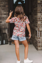 Load image into Gallery viewer, Fall Pink Floral Tee