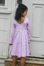 Load image into Gallery viewer, Spring Kitty Cat Twirl Dress