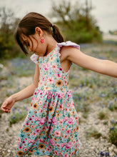 Load image into Gallery viewer, Summer Butterfly Floral Dress