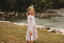 Load image into Gallery viewer, Fall Vintage Rose Twirl Dress