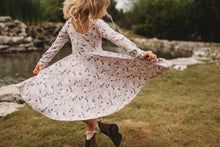 Load image into Gallery viewer, Fall Vintage Rose Twirl Dress
