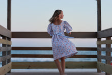 Load image into Gallery viewer, Spring Red, White &amp; Blue Bows Tie-Back Dress
