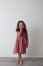 Load image into Gallery viewer, Polka Dot Fall Floral Tunic Dress