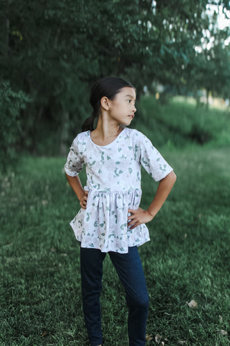 Fall Rose Garden Peplum