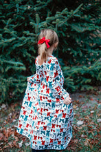 Load image into Gallery viewer, Christmas Bows Maxi Dress
