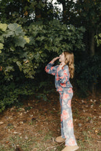 Load image into Gallery viewer, Fall Floral Navy Sweater