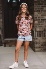 Load image into Gallery viewer, Fall Pink Floral Tee