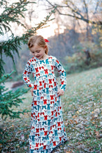 Load image into Gallery viewer, Christmas Bows Maxi Dress