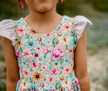 Load image into Gallery viewer, Summer Butterfly Floral Dress