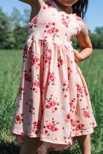Load image into Gallery viewer, Peachy Summer Tank Floral High Low Dress