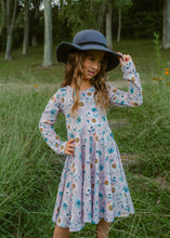 Load image into Gallery viewer, Fall Sunflower Twirl Dress