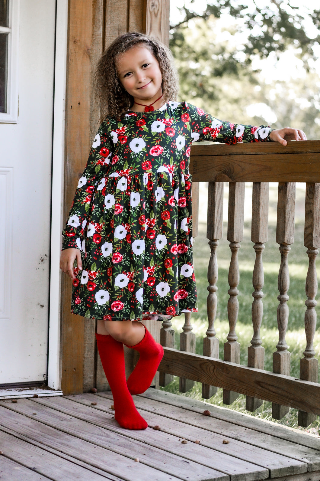 Black Floral Christmas