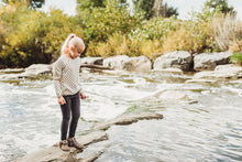 Load image into Gallery viewer, Fall Cream &amp; Black Polka Dot Sweater