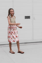 Load image into Gallery viewer, Racerback Floral &amp; Gingham Spring Dress