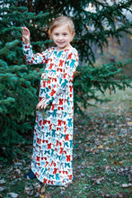 Load image into Gallery viewer, Christmas Bows Maxi Dress