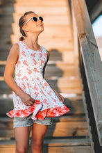 Load image into Gallery viewer, Spring American Flag Ruffle Top