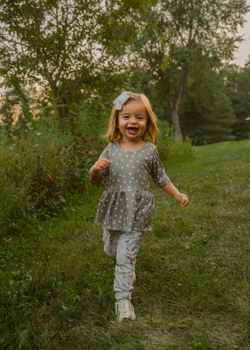 Fall Polka Dot Peplum