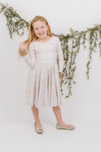 Load image into Gallery viewer, Plaid Twirl Spring Dress