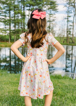 Load image into Gallery viewer, Sweet Floral Summer Flutter Sleeve Dress