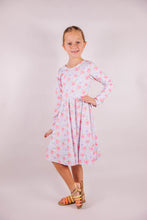 Load image into Gallery viewer, Spring Bright Floral Twirl Dress