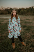 Load image into Gallery viewer, Christmas Icey Blue Tunic Dress