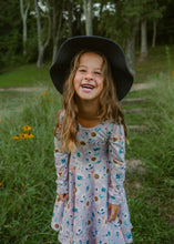 Load image into Gallery viewer, Fall Sunflower Twirl Dress